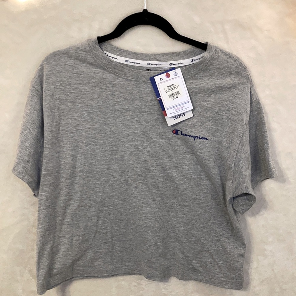 M• NWT Grey Champion Crop Top